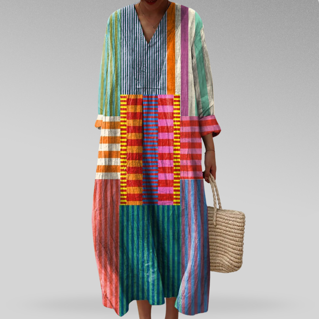 Aubrey | Colorblock Breeze Maxi Dress