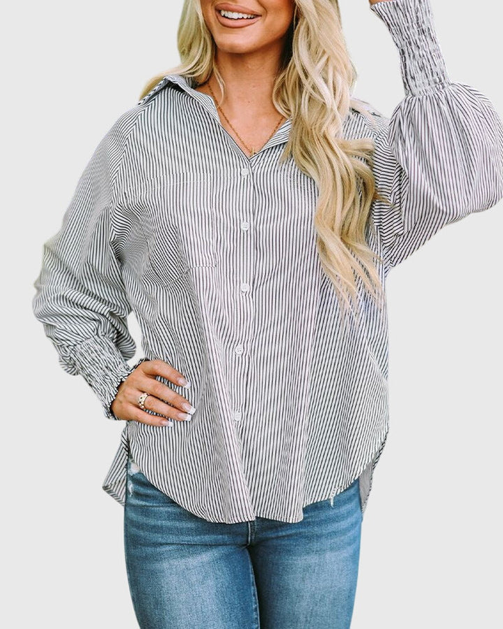 Blaine - Oversized Striped Shirt