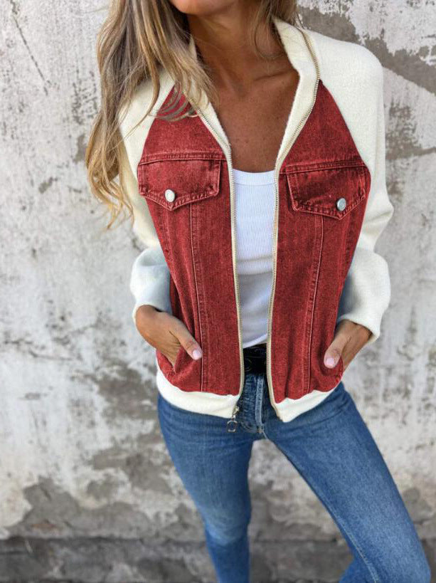 Nina™ | Stylish Casual Zip Jacket with V-Neck