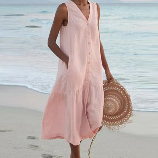 Veronica - Stylish Tummy Covering Summer Dress