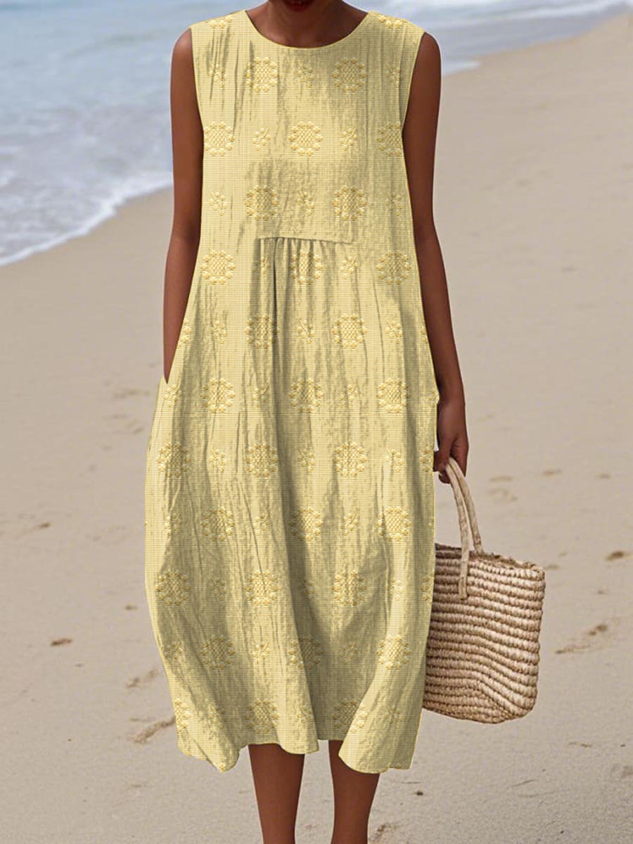 Lea™ – Elegant Sleeveless Dress with Pockets