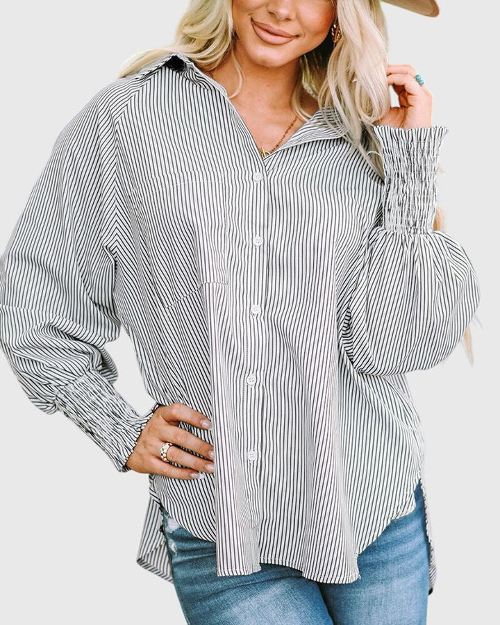 Blaine - Oversized Striped Shirt