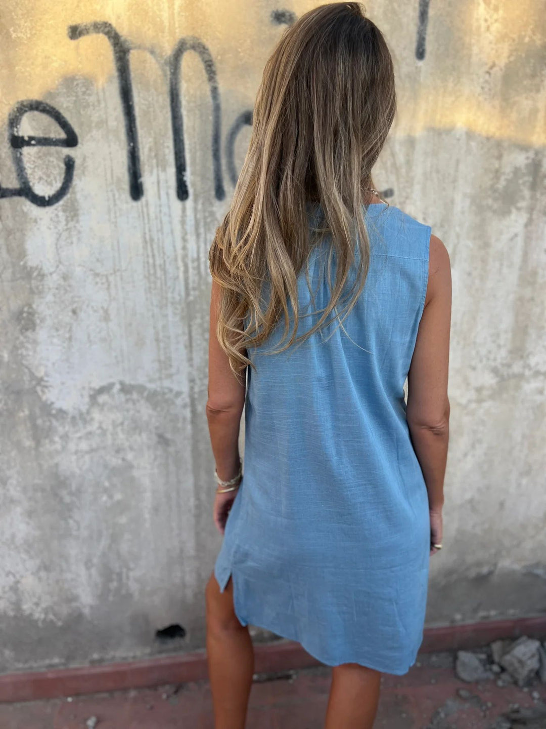 Maeve™ | Women’s Solid Cotton & Linen Dress
