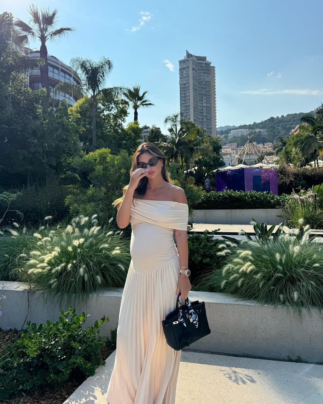 Naomi | Pleated Maternity Maxi Dress