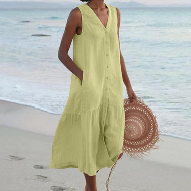 Veronica - Stylish Tummy Covering Summer Dress