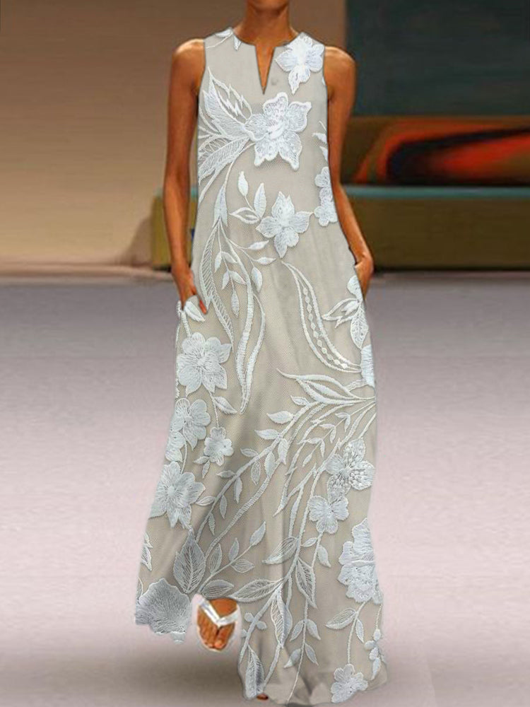 Amara™ | Elegant Luxury Printed Dress for Parties