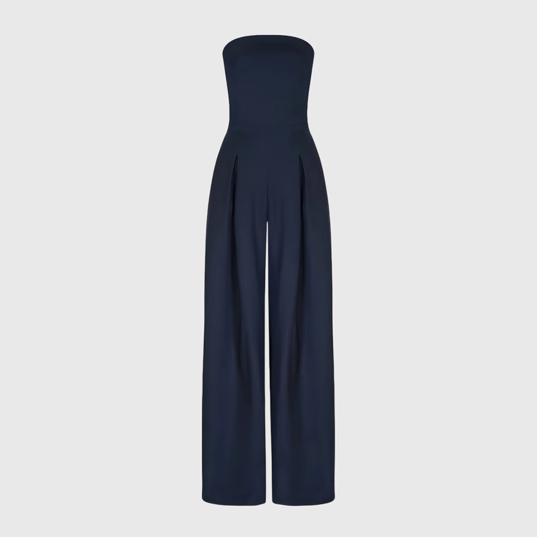 Alicia - Wide Leg Strapless Jumpsuit