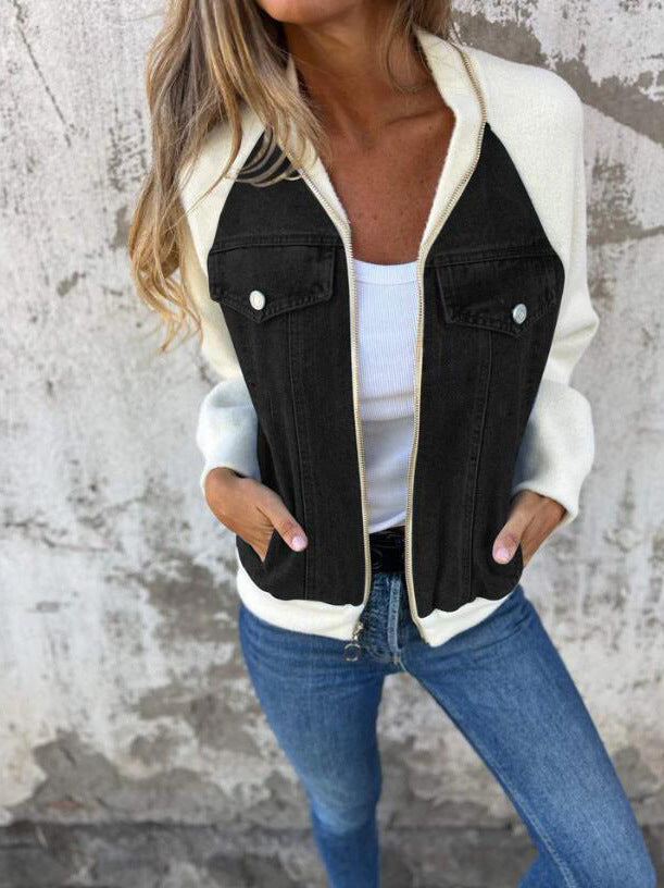 Nina™ | Stylish Casual Zip Jacket with V-Neck