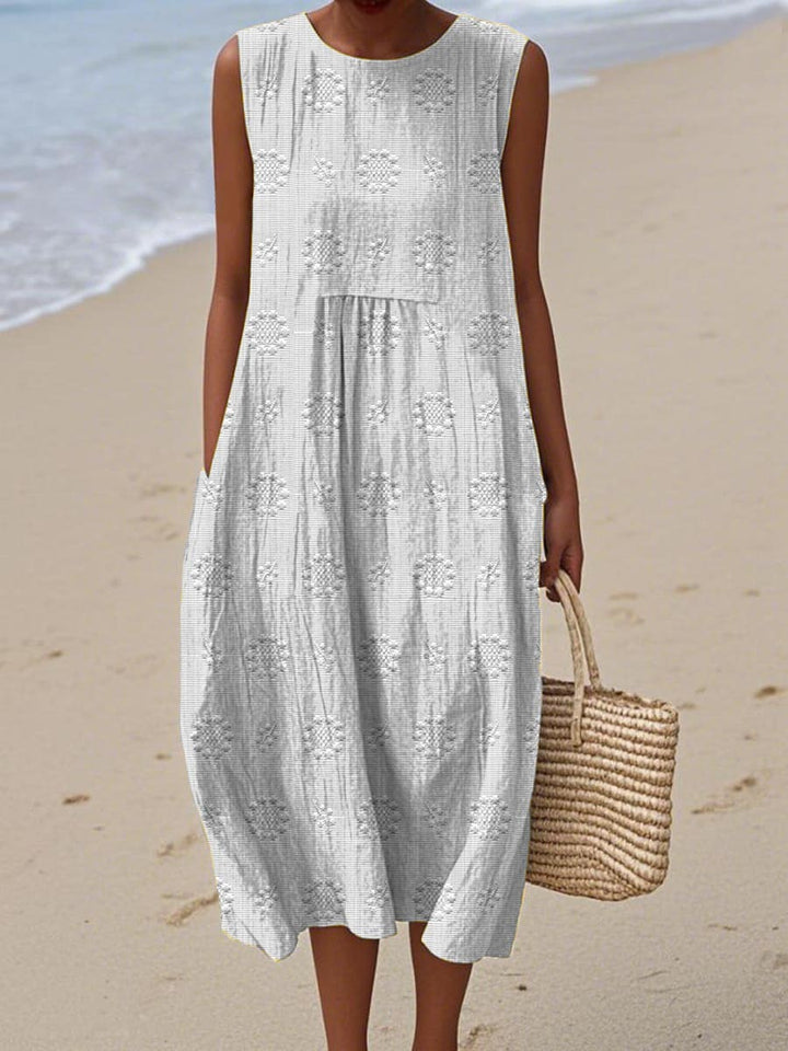 Lea™ – Elegant Sleeveless Dress with Pockets