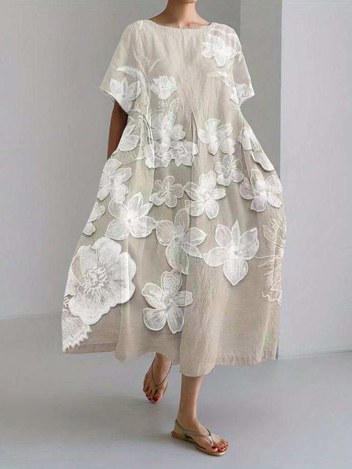 Mira™ | Embellished Floral Print Dress
