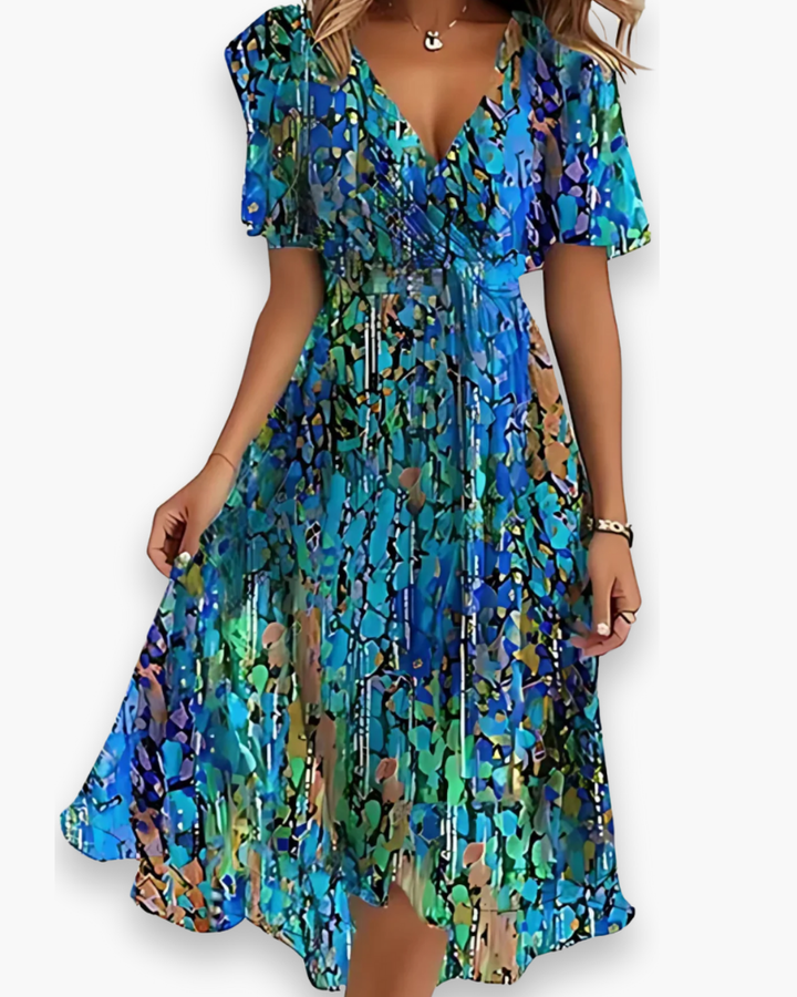 Frances - Ladies Casual Boho Midi Dress