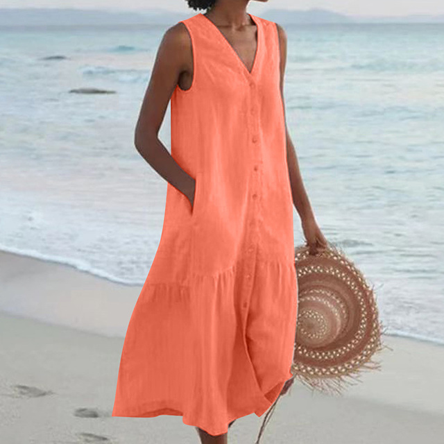 Veronica - Stylish Tummy Covering Summer Dress