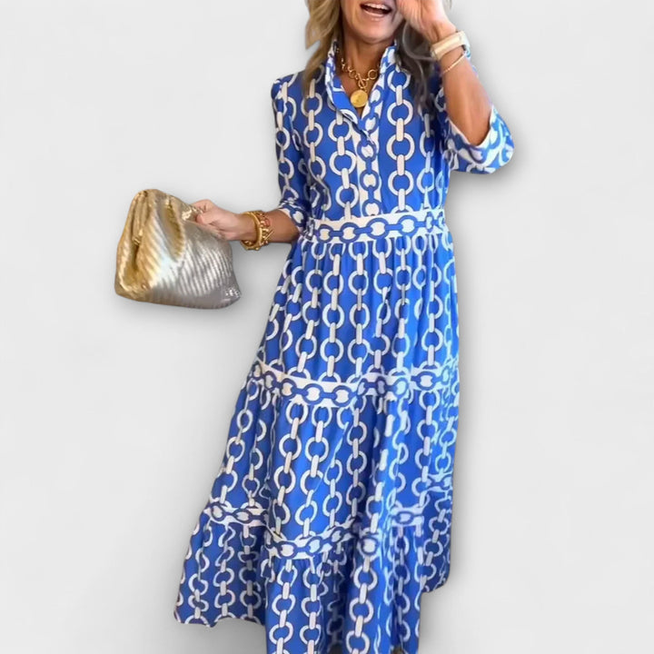 Zara - Midi Dress with Chain Pattern
