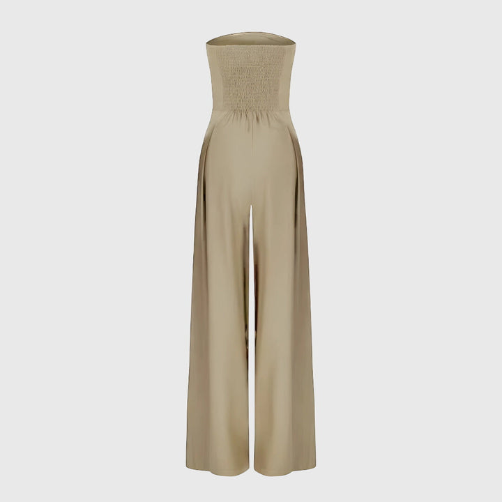 Alicia - Wide Leg Strapless Jumpsuit