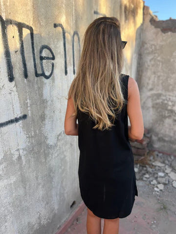 Maeve™ | Women’s Solid Cotton & Linen Dress