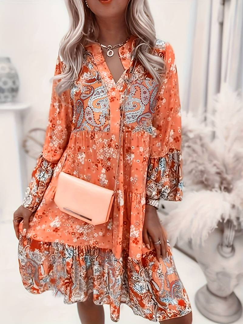 Orla - Women's floral print short dress