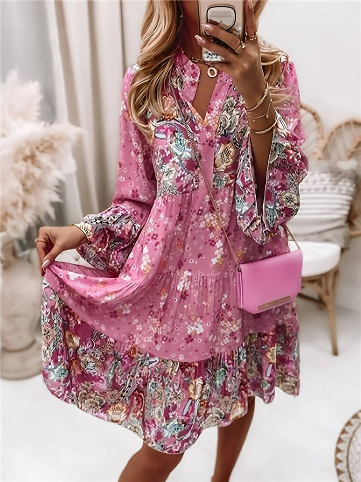 Orla - Women's floral print short dress
