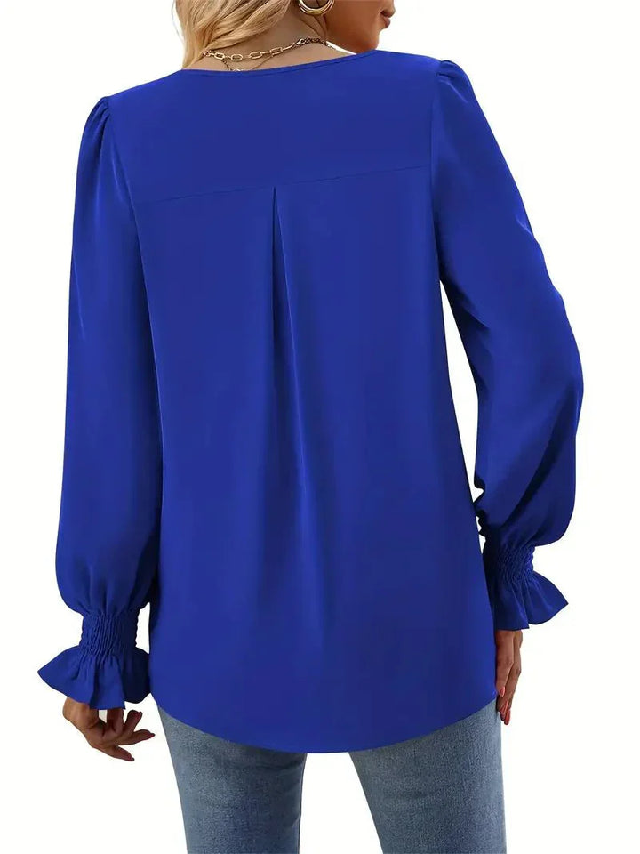 Lousie - Classy V-Neck Top