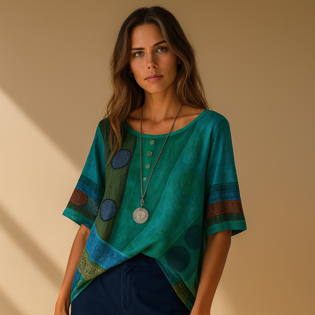 Susan™ | Colorful Boho Top