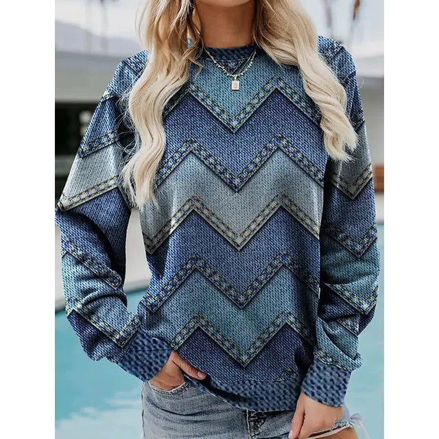 Mila™ Cozy Sweater – Stylish & Comfy Print