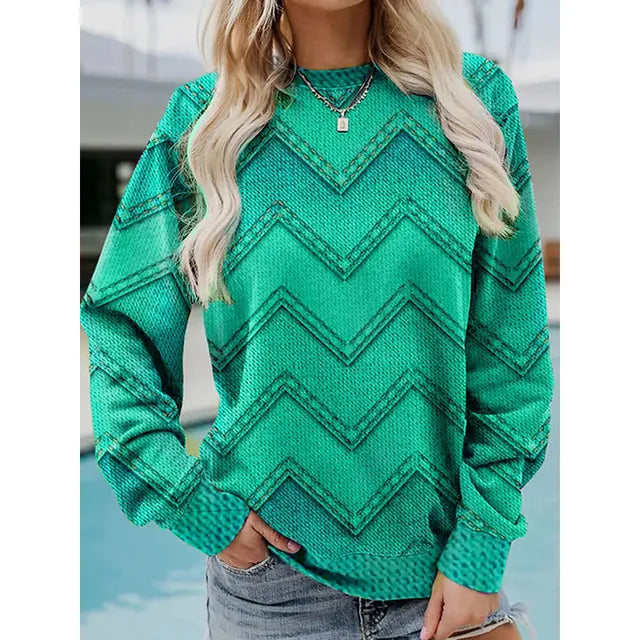 Mila™ Cozy Sweater – Stylish & Comfy Print