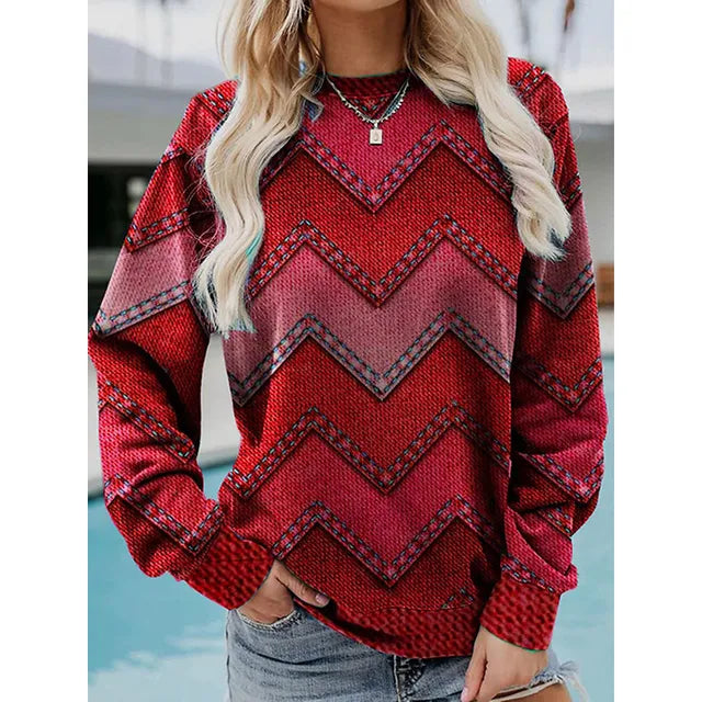 Mila™ Cozy Sweater – Stylish & Comfy Print