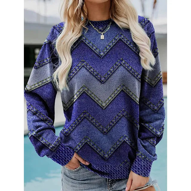 Mila™ Cozy Sweater – Stylish & Comfy Print