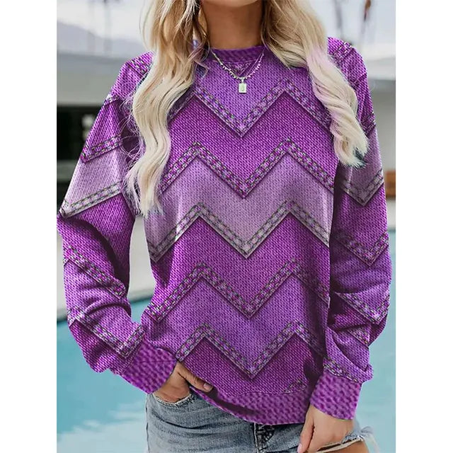 Mila™ Cozy Sweater – Stylish & Comfy Print