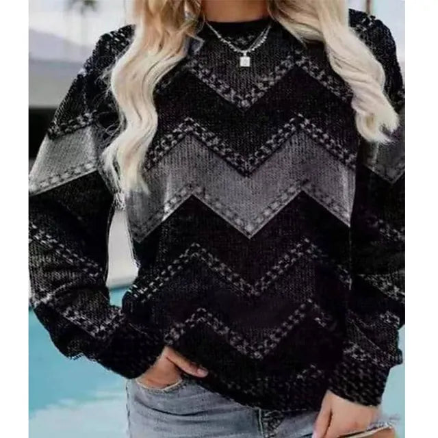 Mila™ Cozy Sweater – Stylish & Comfy Print