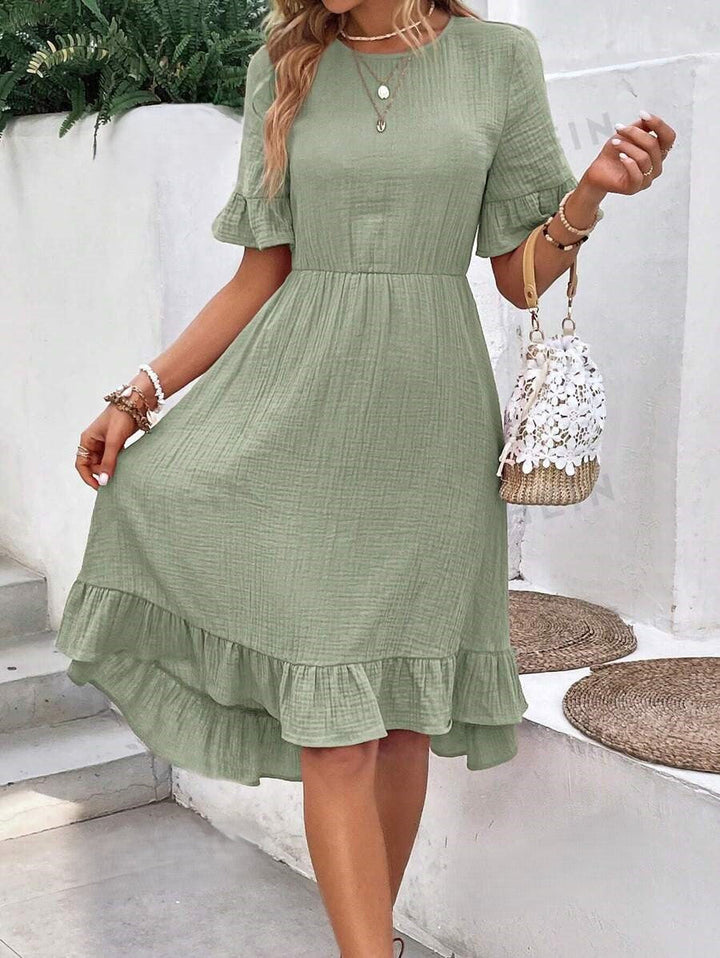 Yara - Elegant Casual Short Sleeve Dress