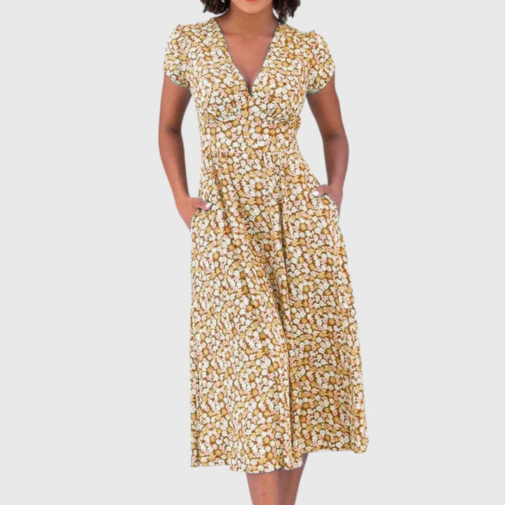 Imke - Floral Midi Dress