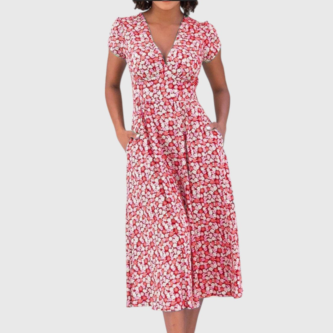 Imke - Floral Midi Dress