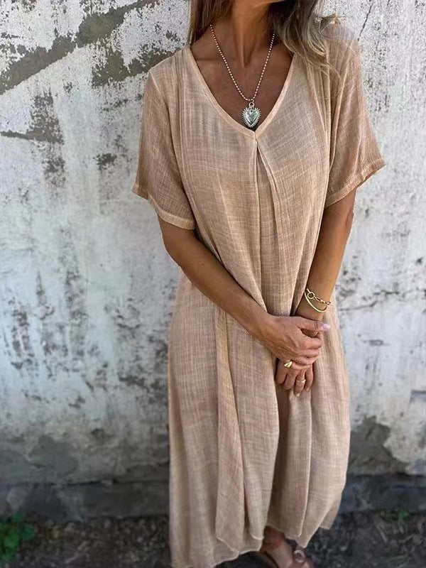 Lenny - Comfortable dress with V-neck