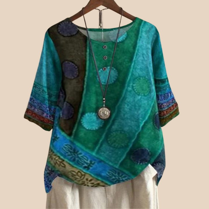 Susan™ | Colorful Boho Top