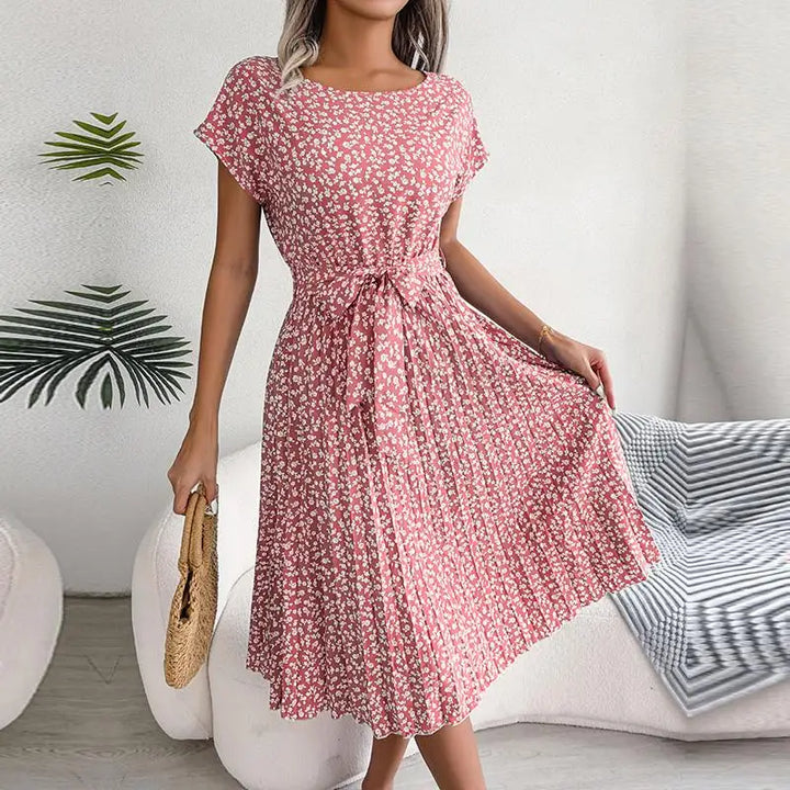 Wendy - Floral High Waist Summer Dress