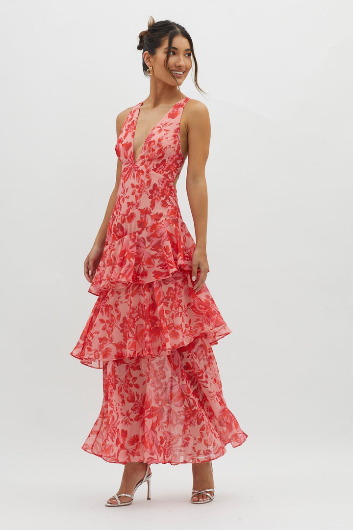 Isla | Bloom Shift Midi Dress