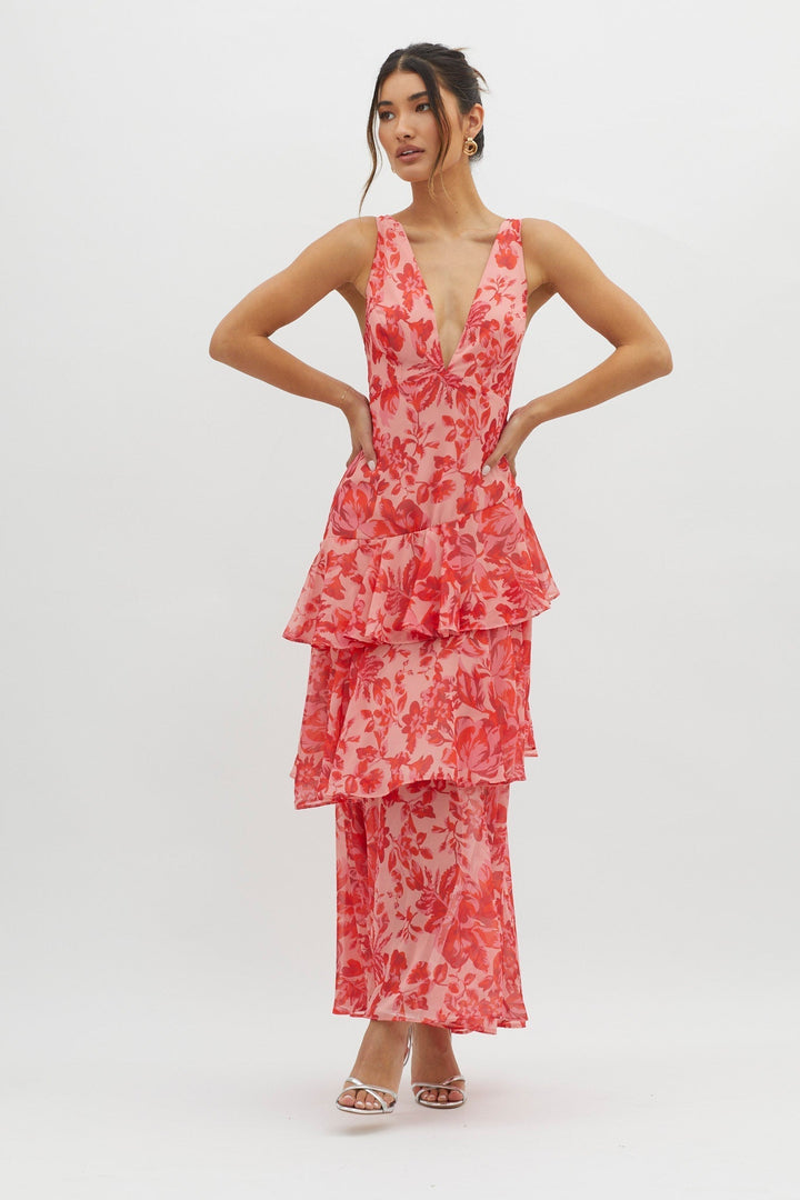 Isla | Bloom Shift Midi Dress