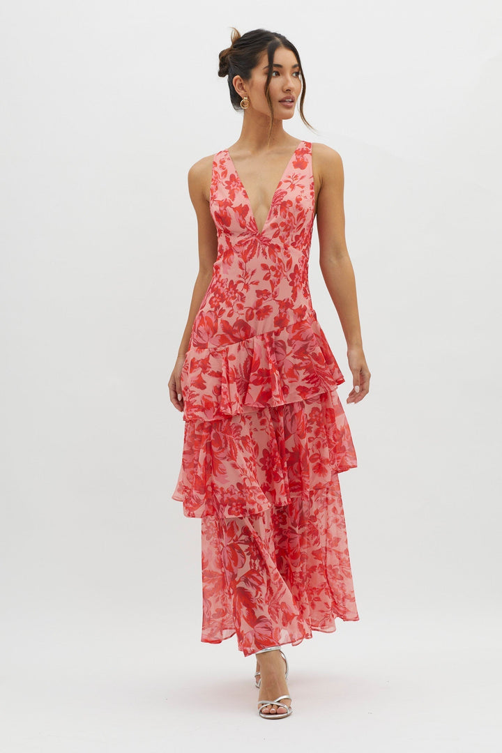 Isla | Bloom Shift Midi Dress