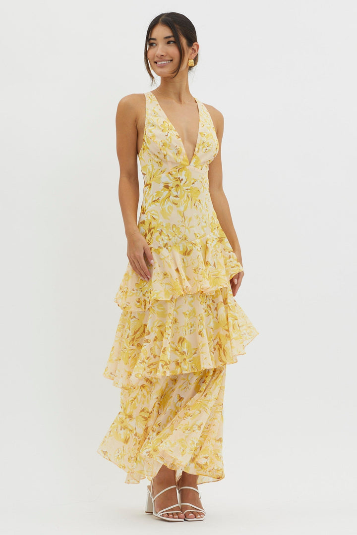 Isla | Bloom Shift Midi Dress