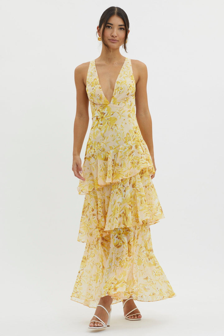Isla | Bloom Shift Midi Dress