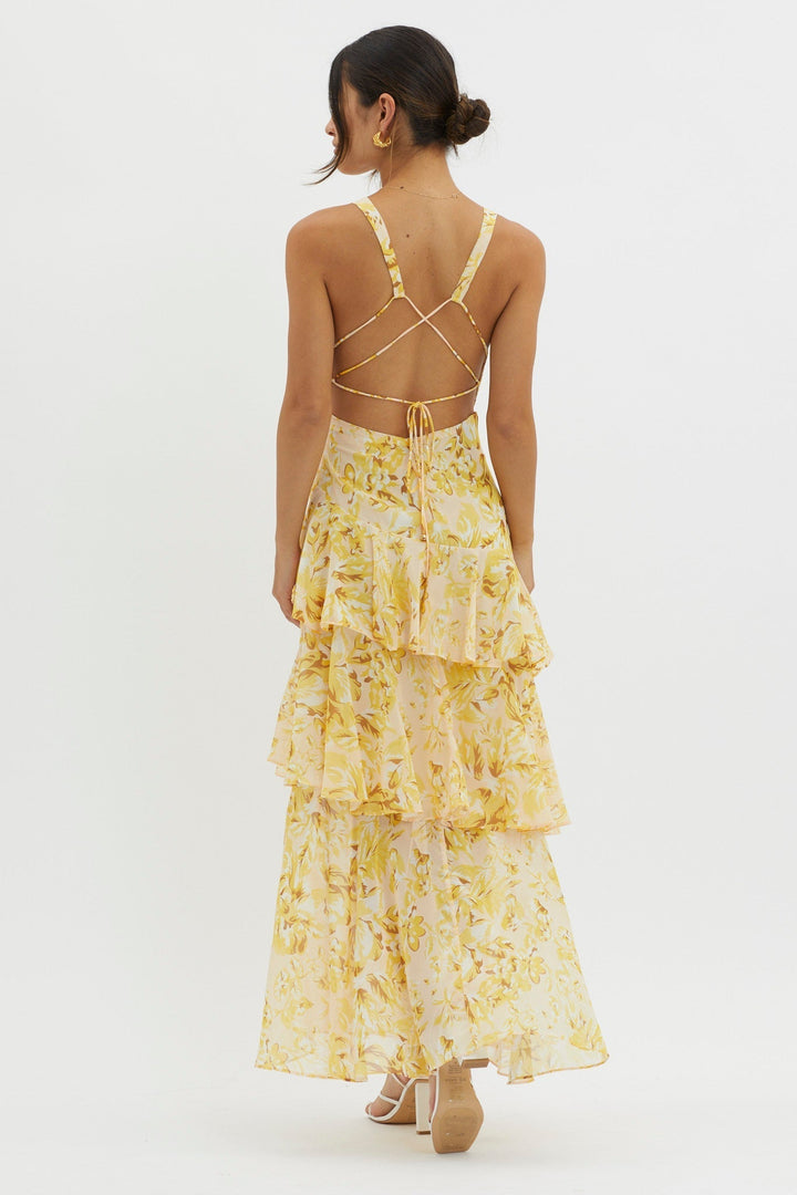 Isla | Bloom Shift Midi Dress