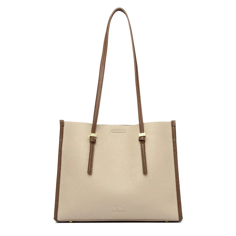 Elegant everyday bag with a leather look