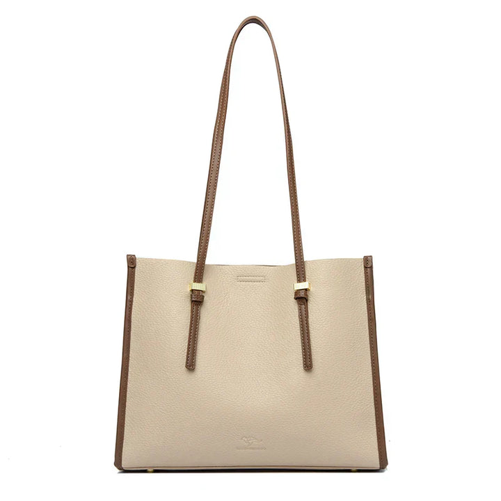 Elegant everyday bag with a leather look