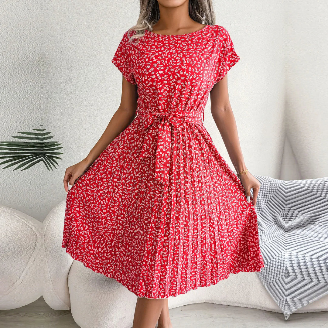Wendy - Floral High Waist Summer Dress