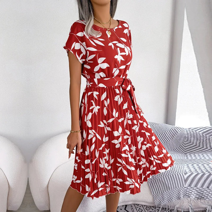 Wendy - Floral High Waist Summer Dress