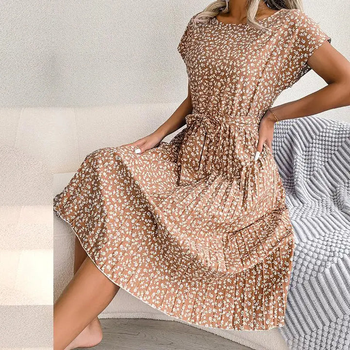 Wendy - Floral High Waist Summer Dress