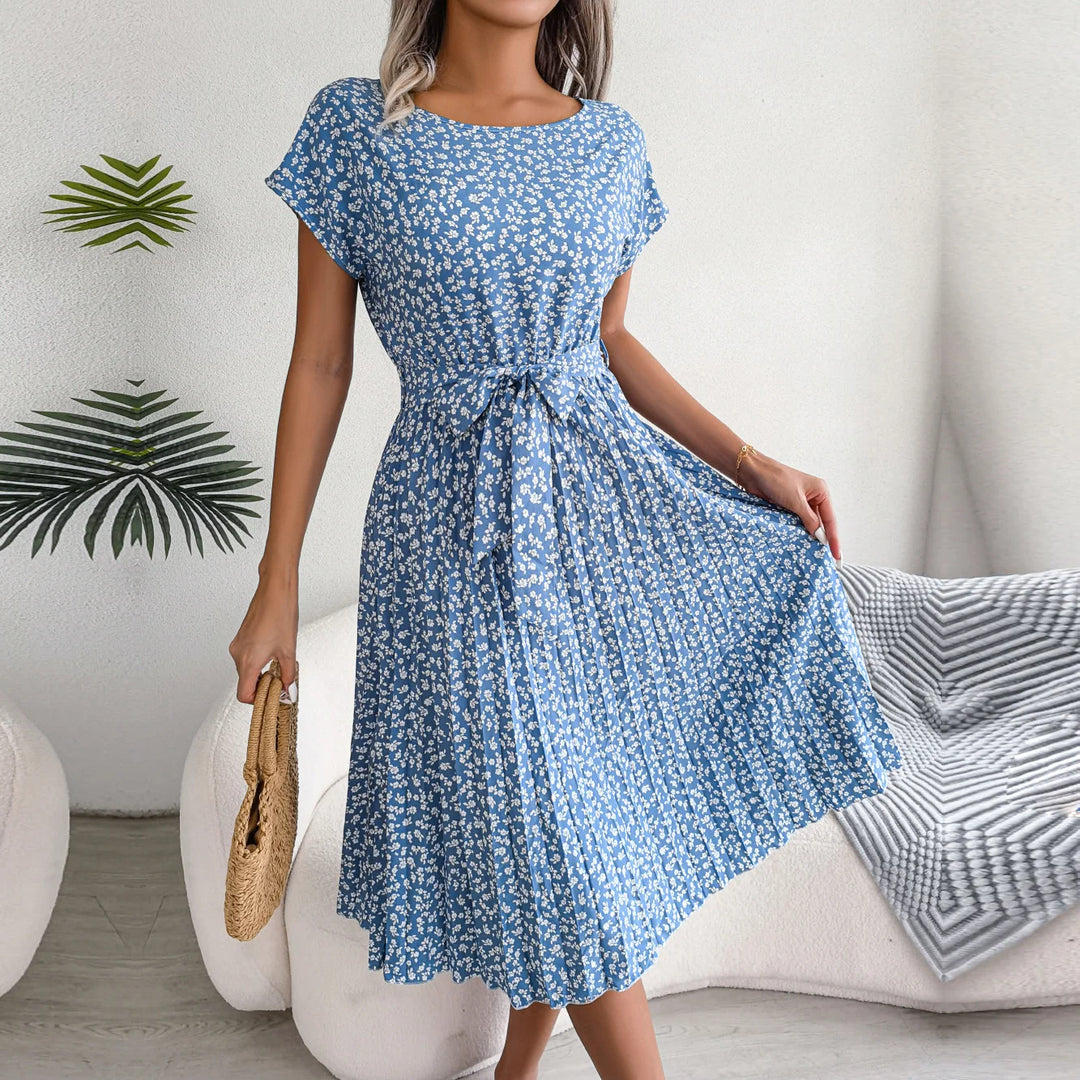 Wendy - Floral High Waist Summer Dress