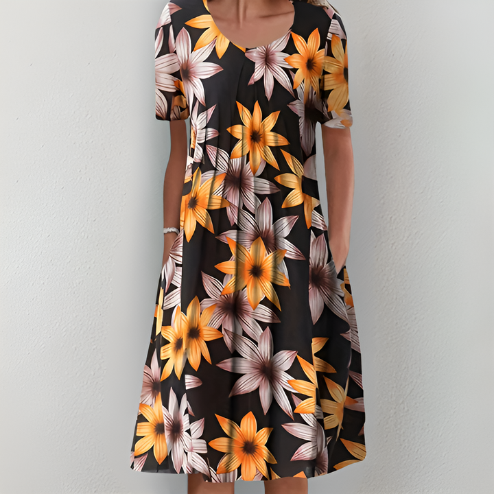Helen - Classic Floral Dress