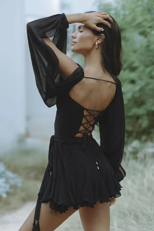 Roxy - Mini Dress with Elegant Sleeves