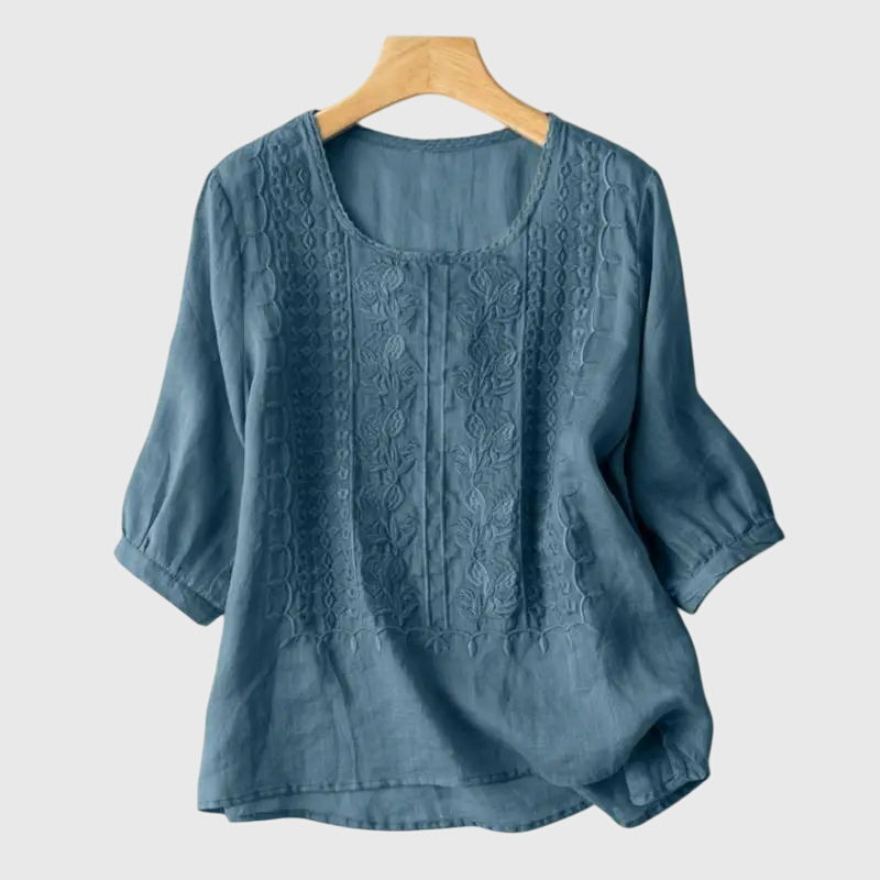 Alora - Classic Floral Blouse